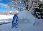 ボルダーの初雪