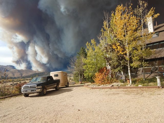 ボルダーの山火事　ボルダー市北東部