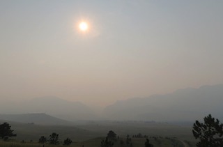 山火事の煙による大気汚染