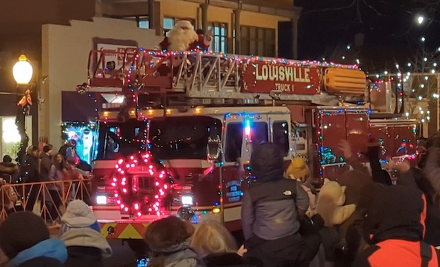 Parade of Lights in Louisville Colorado 2022