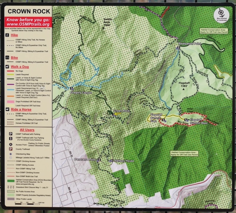Crown Rock Trailhead ボルダー コロラド