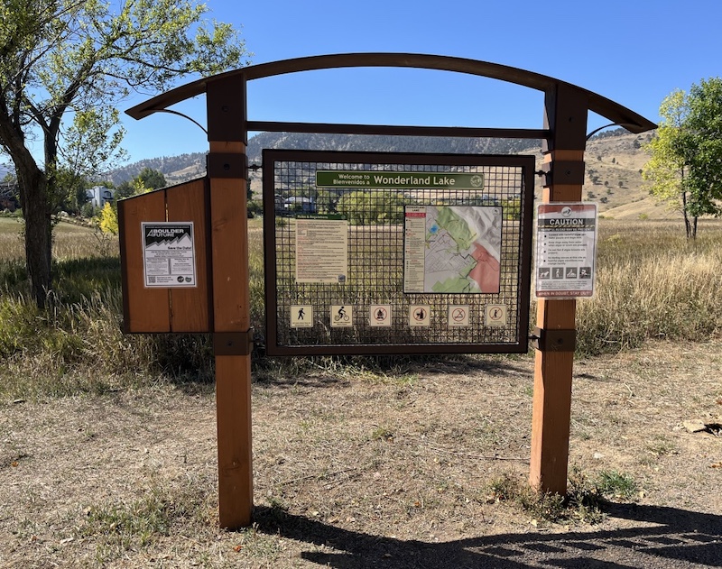 Wonderland Lake Trailhead コロラド州ボルダー